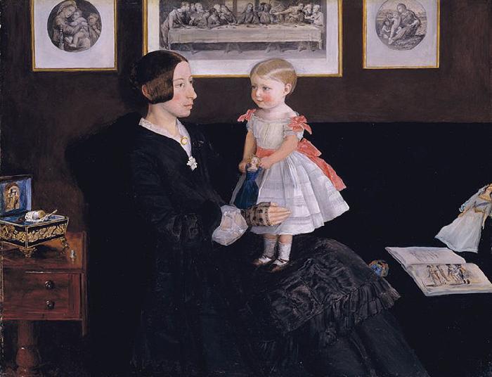 Sir John Everett Millais Mrs James Wyatt Jr and her Daughter Sarah